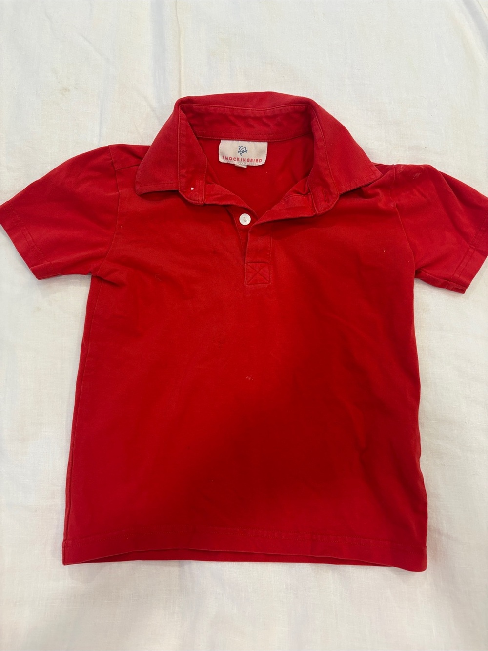 Mockingbird Red Polo Top for Kids